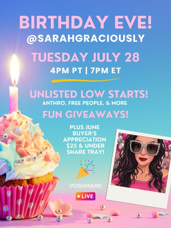 Dresses & Skirts - 🐯 SARAHGRACIOUSLY IS LIVE! 🐯 Like This Flyer to be Notified When I Go Live!